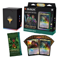 Magic: The Gathering Tales of Middle-earth commander deck box ready for immediate multiplayer play.