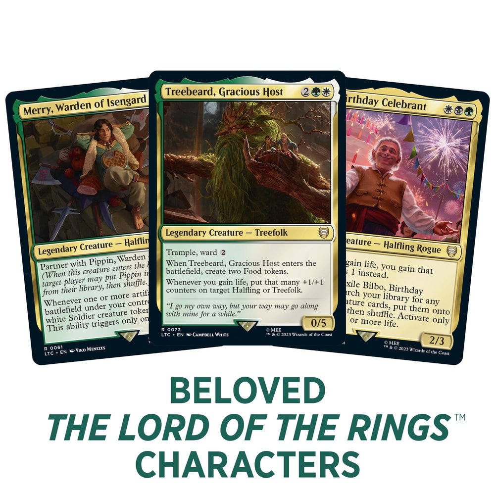 Magic: The Gathering Tales of Middle-earth double-sided tokens for versatile gameplay.