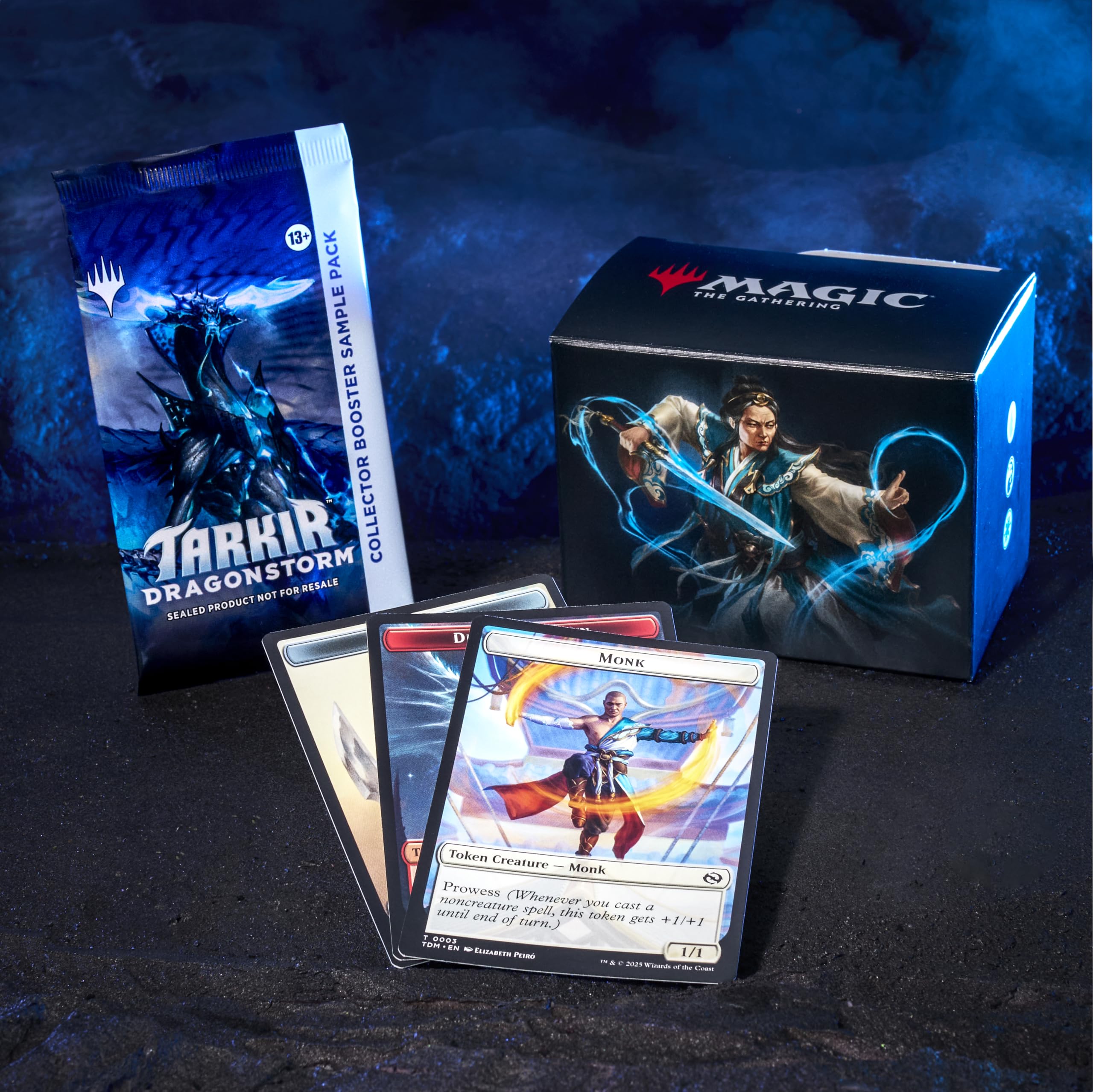 Magic: The Gathering Tarkir Dragonstorm Collector Booster Sample Pack with rare cards for collectors.