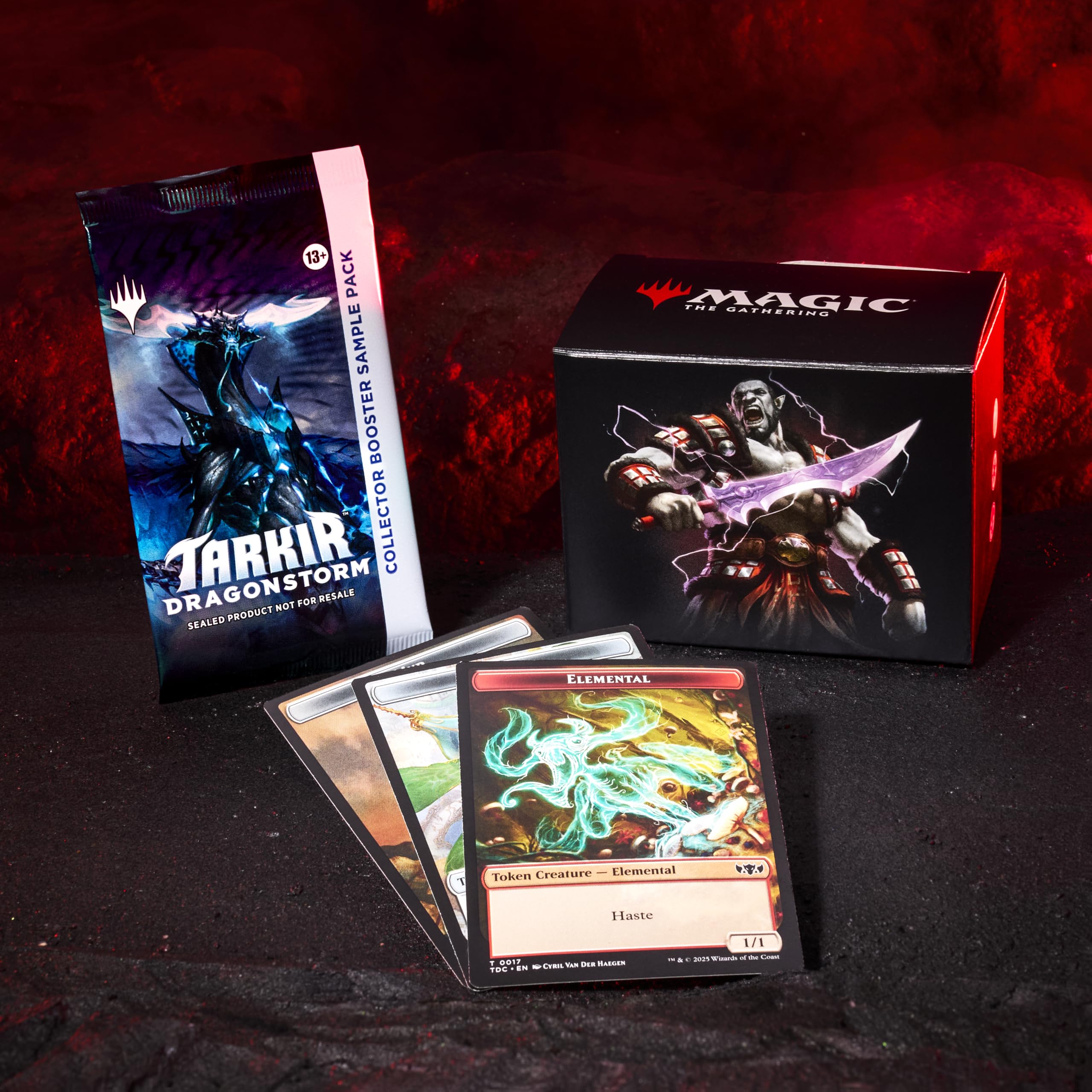 Tarkir Dragonstorm Collector Booster sample pack with rare and foil cards