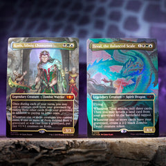 Magic: The Gathering Tarkir Dragonstorm deck box shows contents at a glance