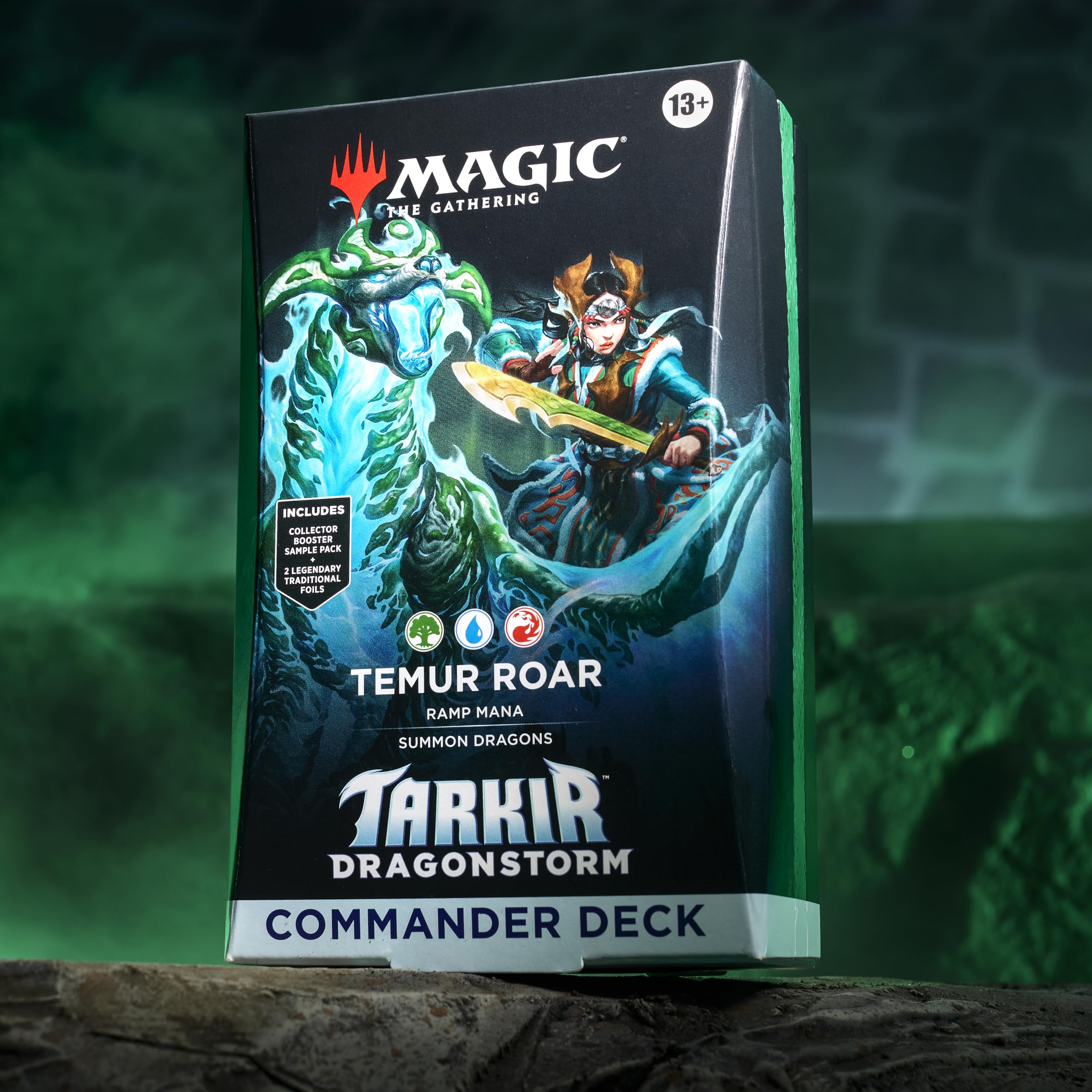 Magic: The Gathering Ureni borderless commander art emphasizes wisdom in dragon clashes.