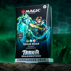 Magic: The Gathering Ureni borderless commander art emphasizes wisdom in dragon clashes.