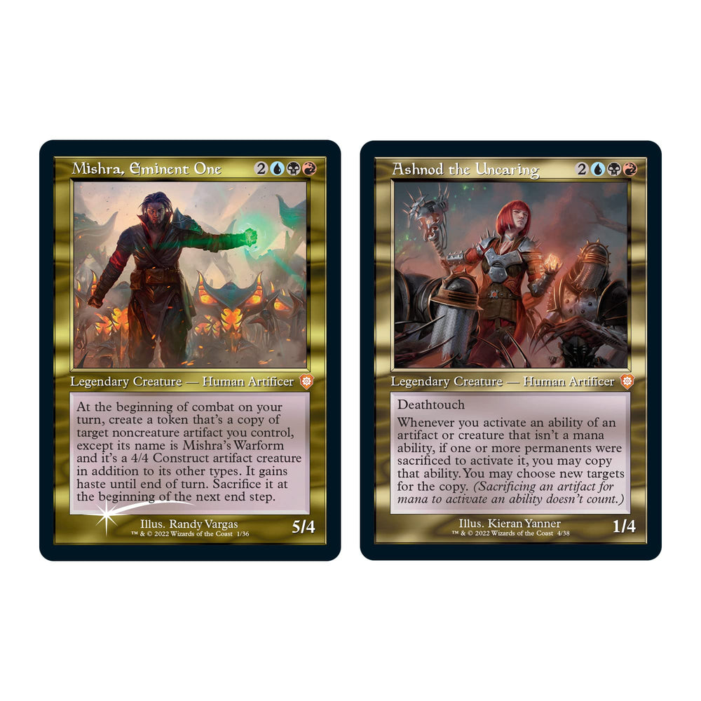 Magic The Gathering Traditional Foil Display Commander as centerpiece