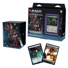 Magic: The Gathering Necron Dynasties deck content with Warhammer 40k-inspired visuals for epic play
