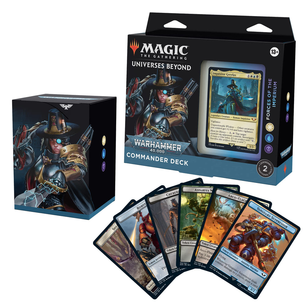 Magic: The Gathering deck box front view enables easy transport.