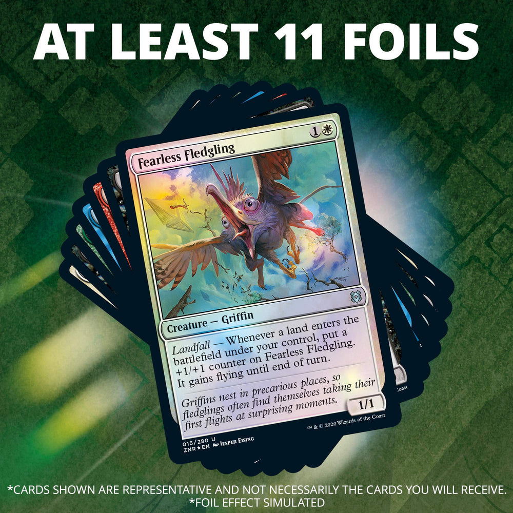 Magic: The Gathering Zendikar Rising non-foil borderless/showcase rare/mythic artwork.