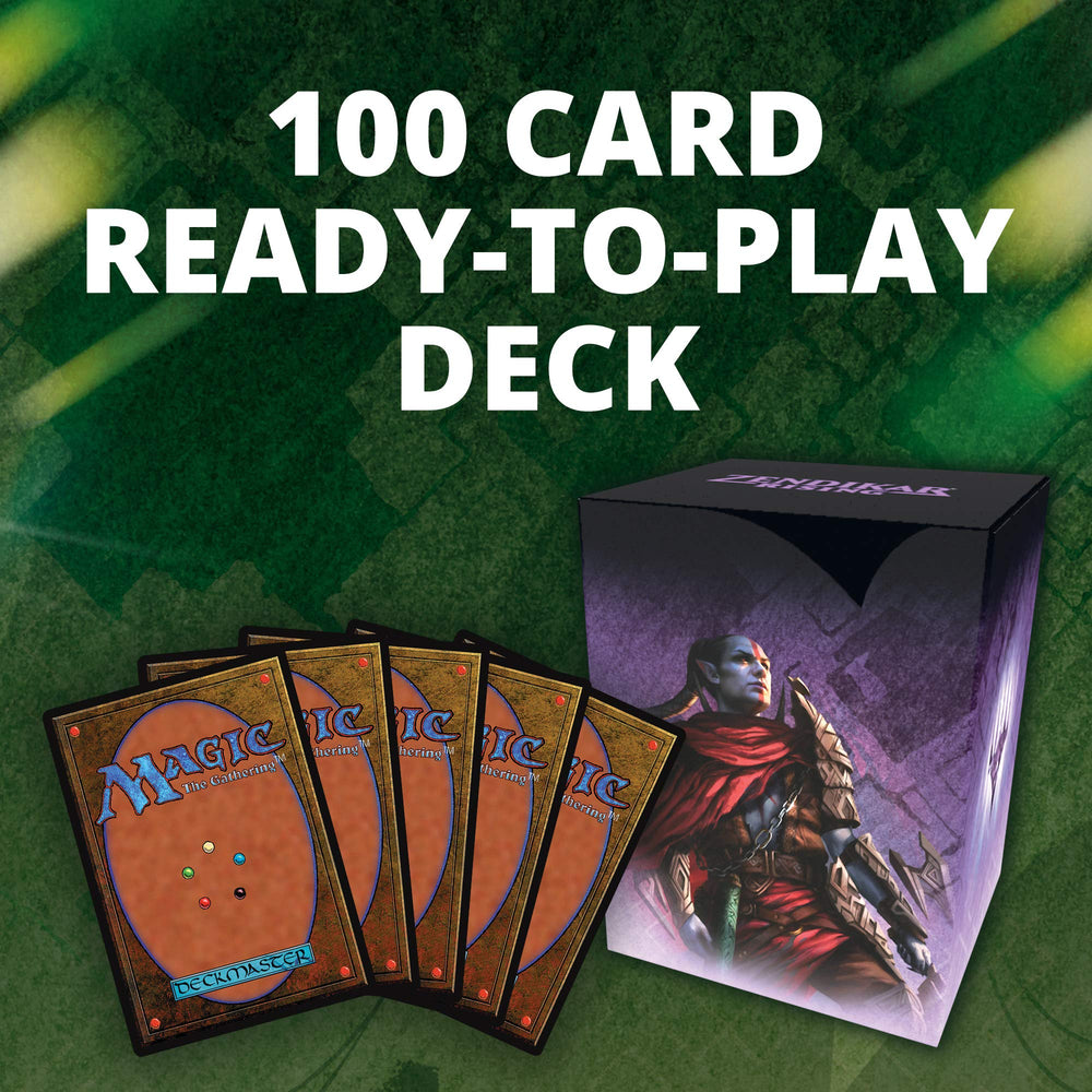 Magic The Gathering Zendikar deck box; keeps 100 sleeved cards secure for on-the-go games