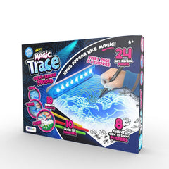 Magic Trace Light Bar with 24 traceable pictures for creative, screen-free drawing.