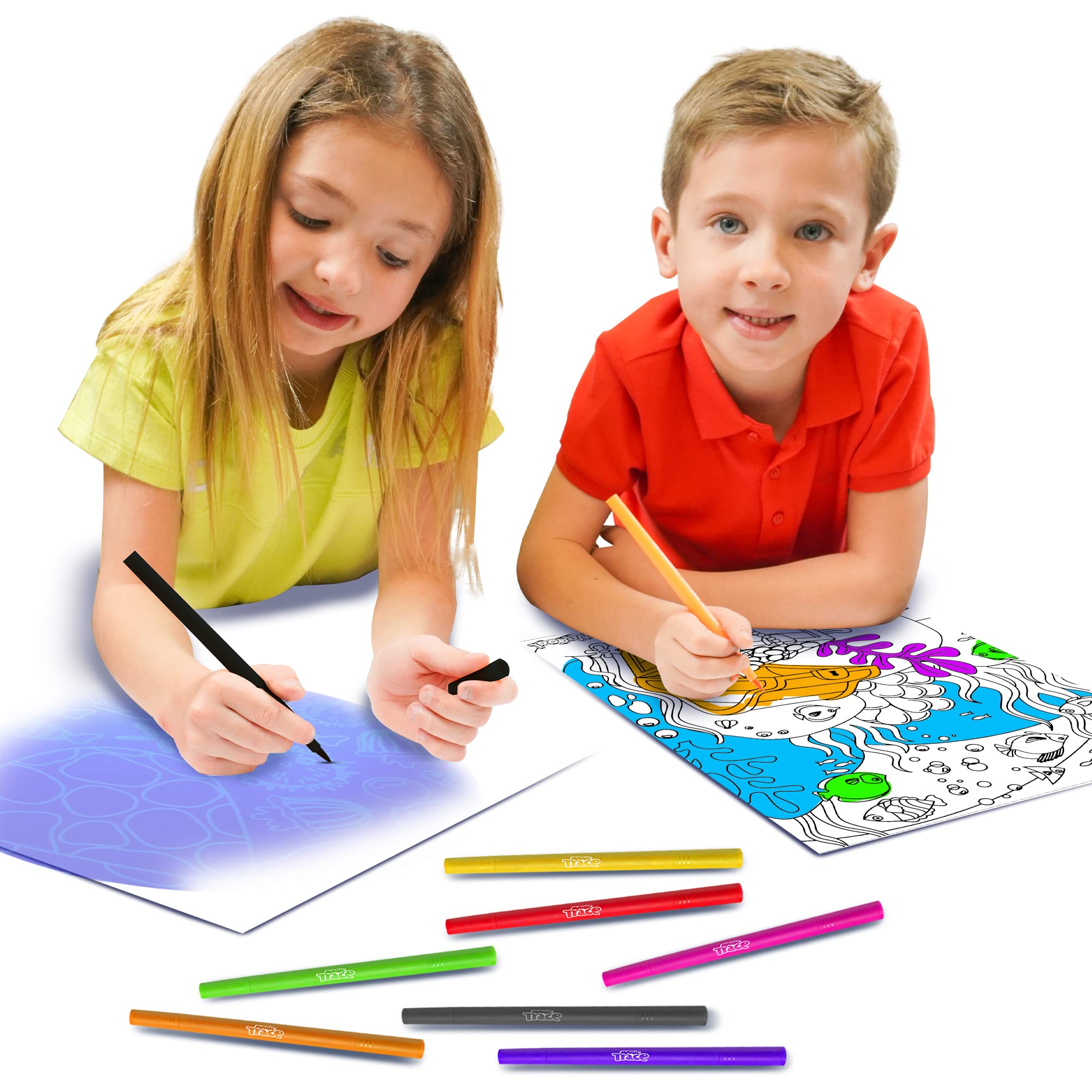 Magic Trace Light Bar features 8 poster images to inspire storytelling drawing.
