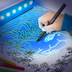 Magic Trace Light Bar kit includes markers and crayons for vibrant, guided art.