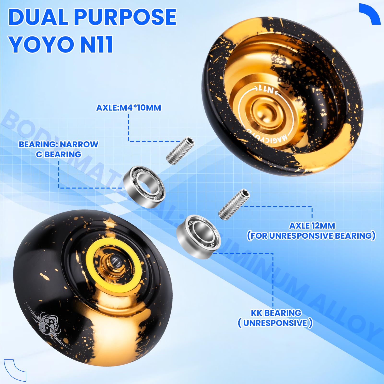 MAGICYOYO Bearing kit for fine-tuning performance and spin