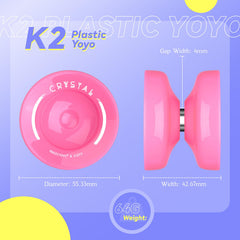 MAGICYOYO K2 Plus Crystal KK bearing enables unresponsive mode upgrade.