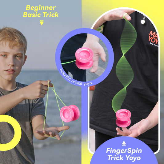 MAGICYOYO K2 Plus Crystal strings in multiple colors for practice variety.