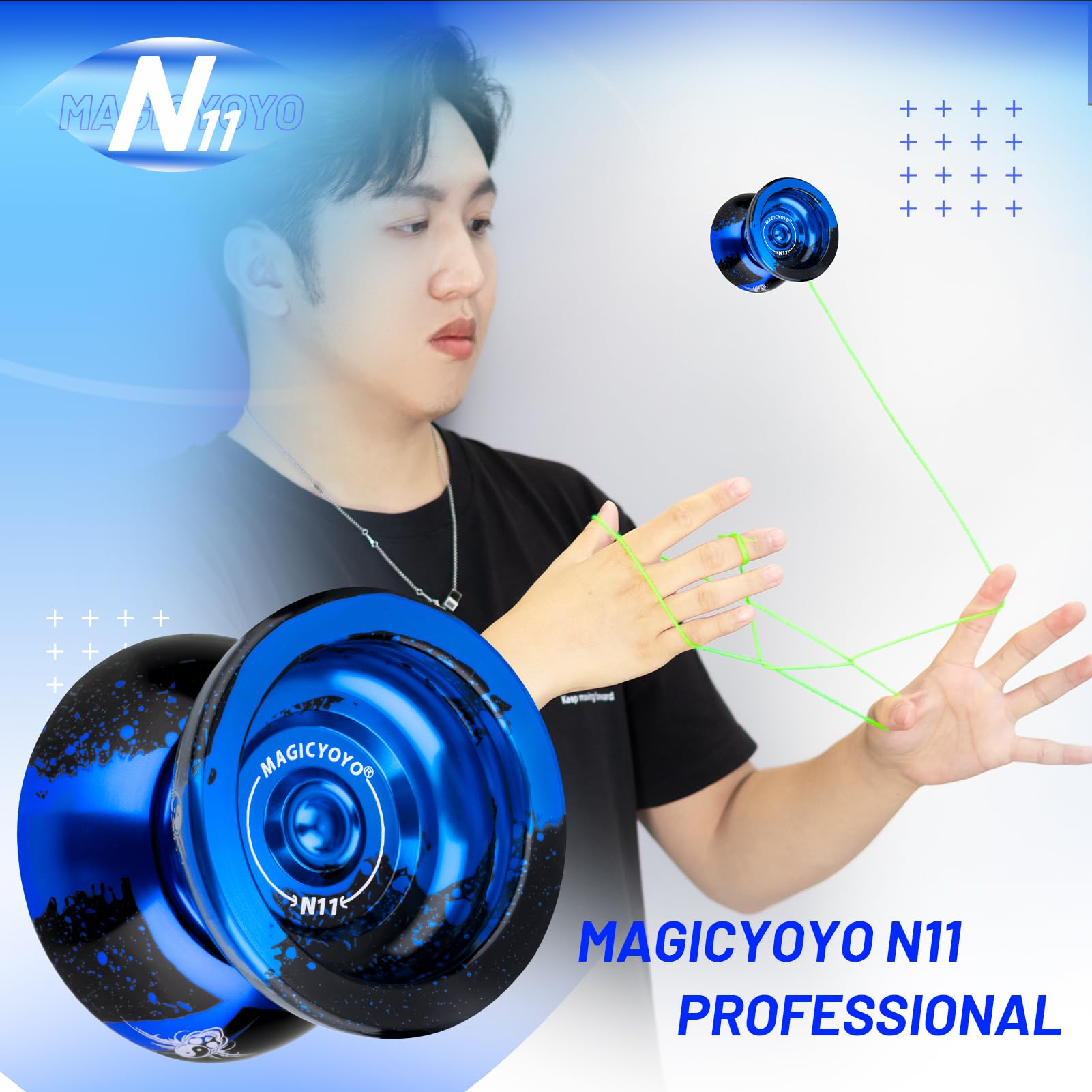 Silicone weight ring on MAGICYOYO N11 Plus allows precise performance tuning.