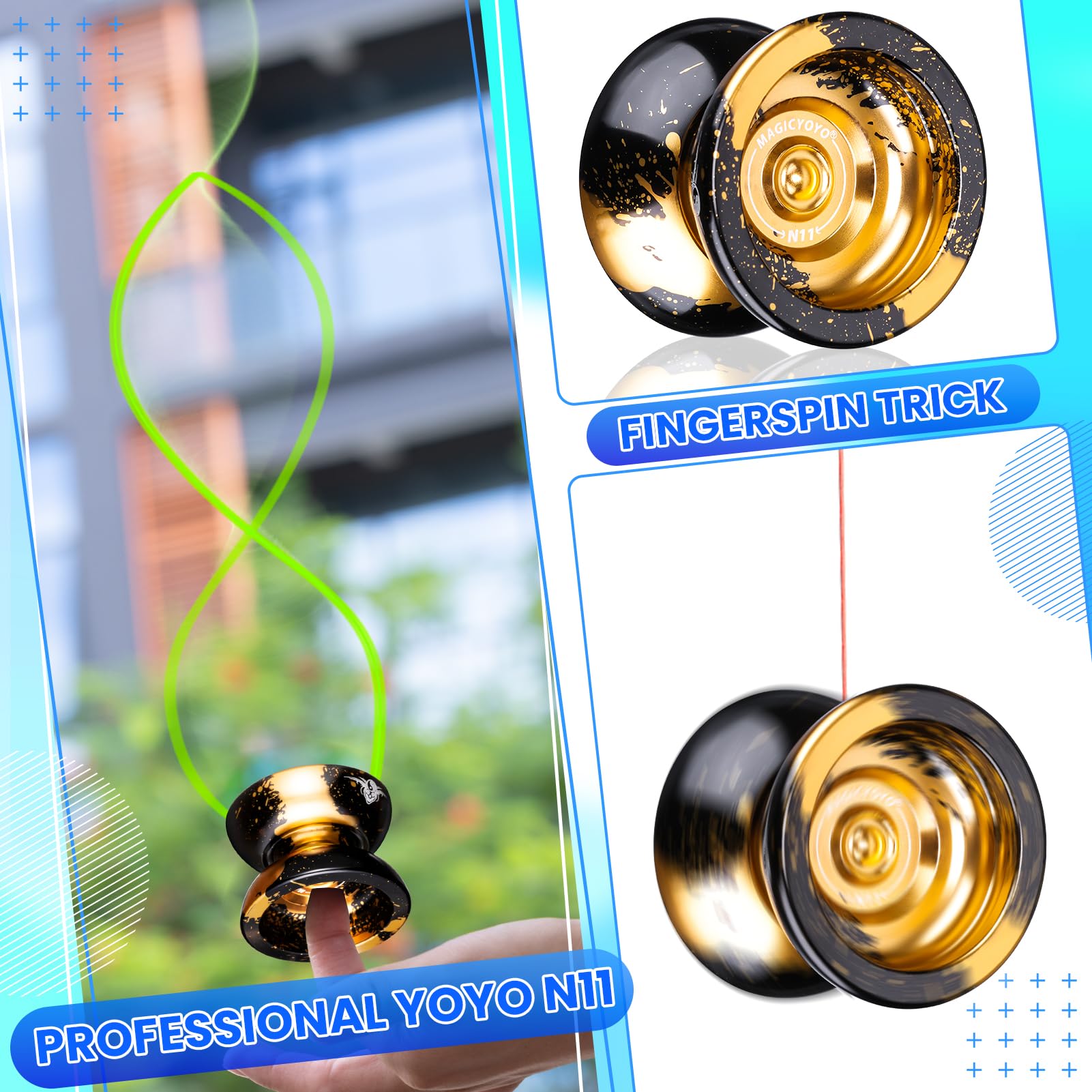 MAGICYOYO Two-hole case keeps yoyos secure during travel