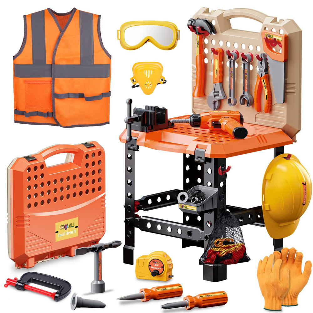 Magic4U kids tool bench set full kit for pretend play and creativity