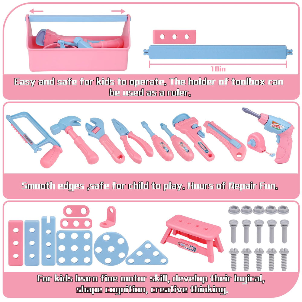 Magic4U hacksaw inviting careful cutting in pretend-play construction scenarios