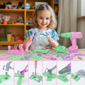 Magic4U Kids Tool Set hex-wrenches image highlighting compact hardware for pretend repairs.