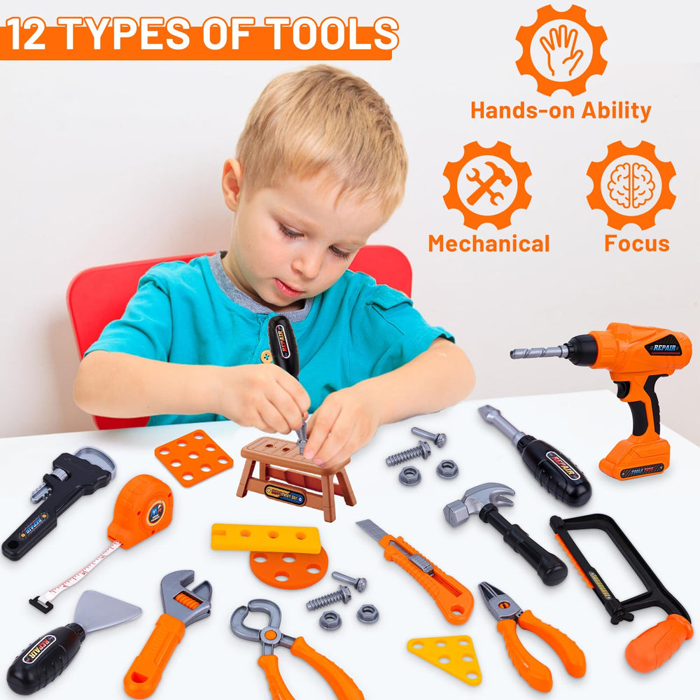Magic4U kids tool set screwdrivers and wrenches for fine motor pretend tasks