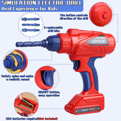 Magic4U Kids Tool Set safety hat enhances immersive role play.