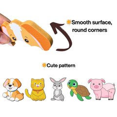 MAGICACORN farm animal puzzles with smooth edges for safe play