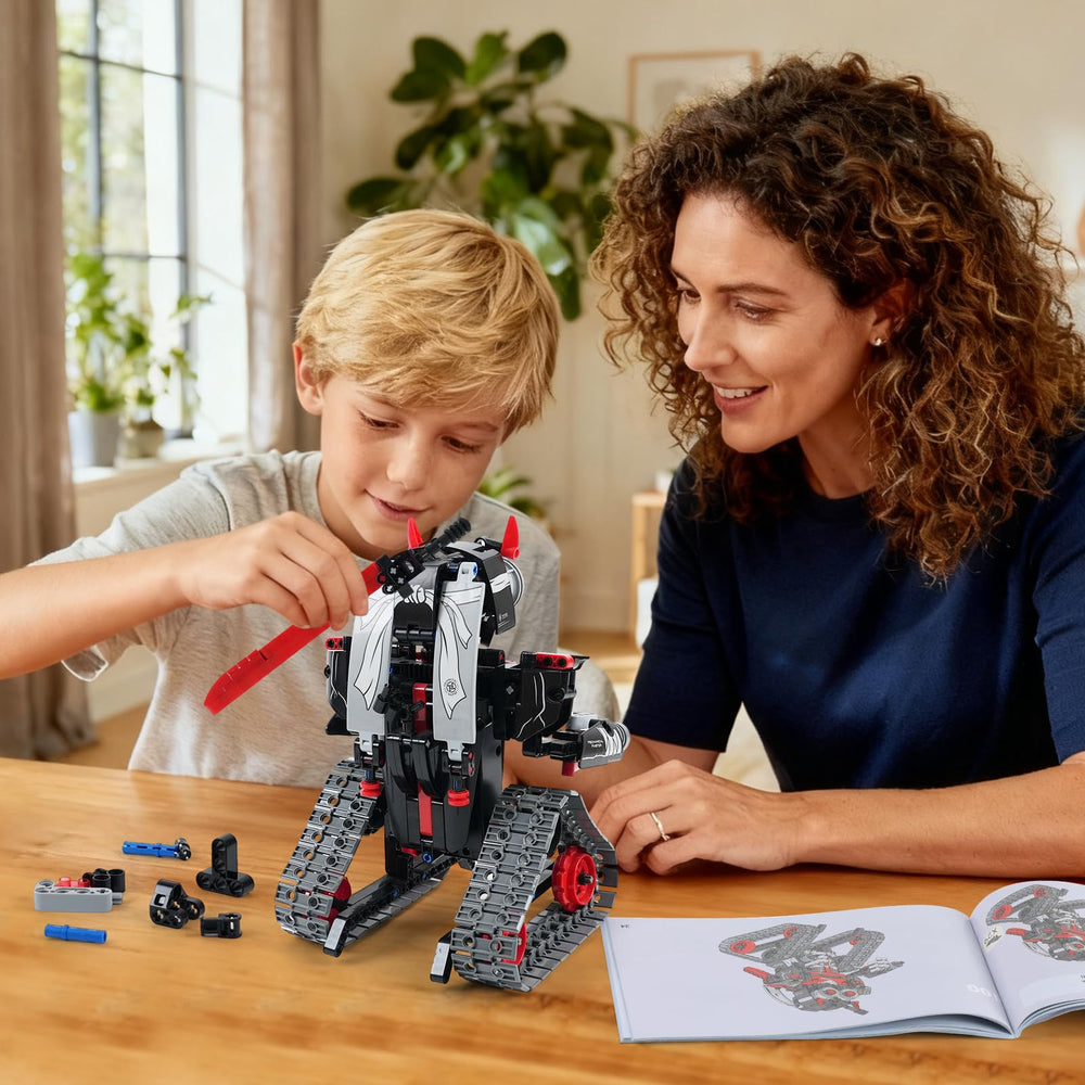 MagicKidz 3-in-1 battle tank invites imaginative, multi-model building sessions.