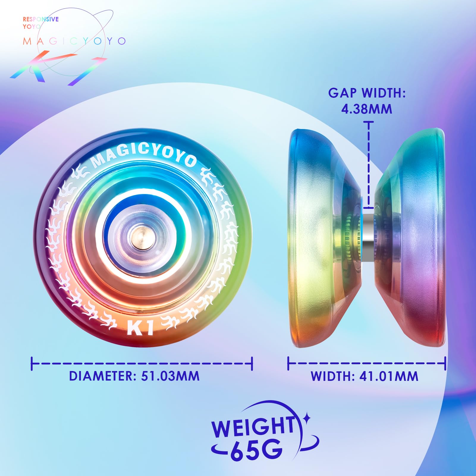 K1-Plus ABS plastic construction highlights durable, kid-friendly design