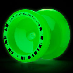 MAGICYOYO K3 Aurora-P glow green in the dark for nighttime play and visibility.