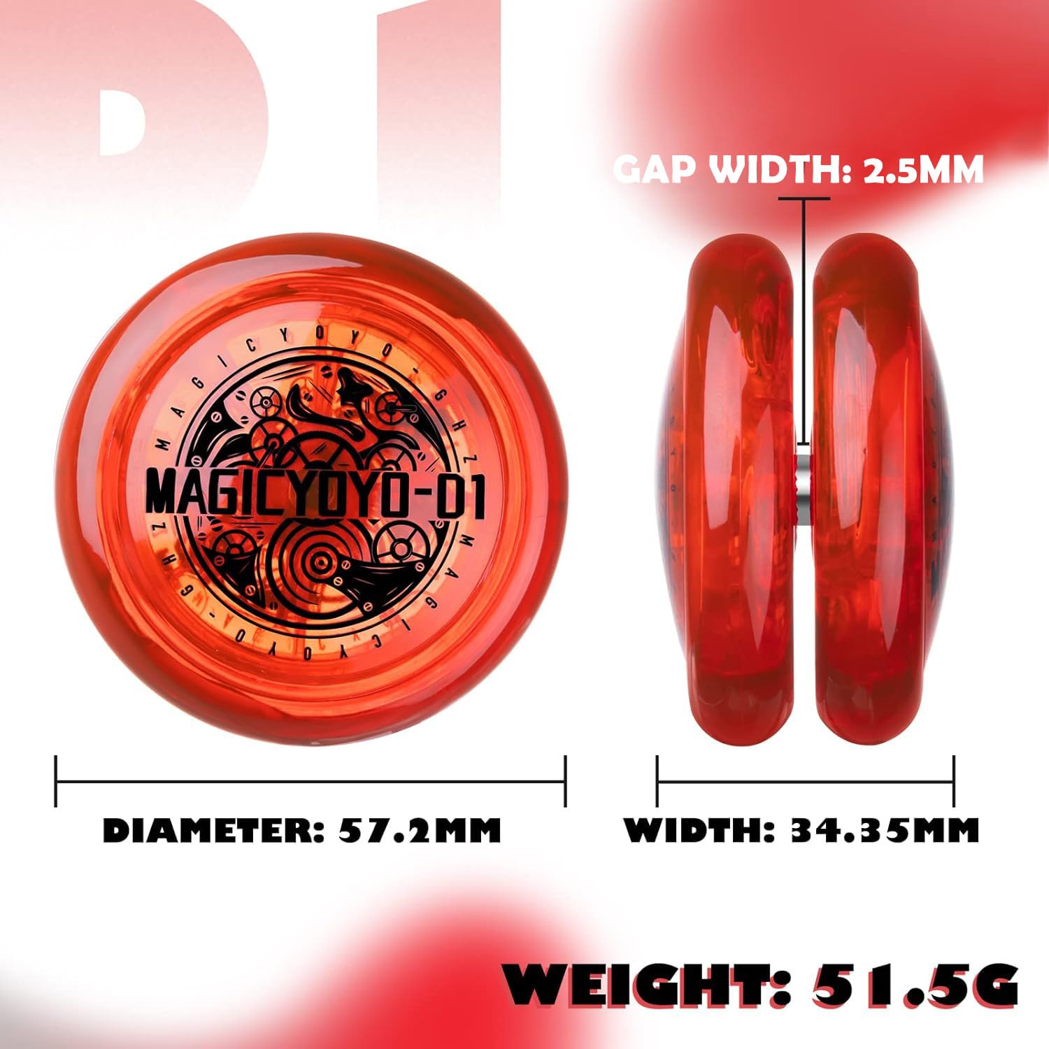 MagicYoyo D1 red packaging, kid-friendly look.
