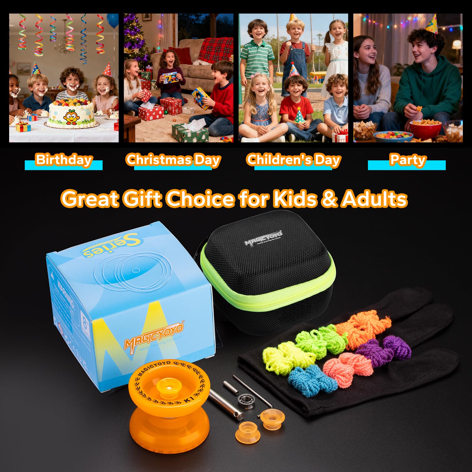MAGICYOYO K1 Plus complete starter set covers beginners' yoyo needs.