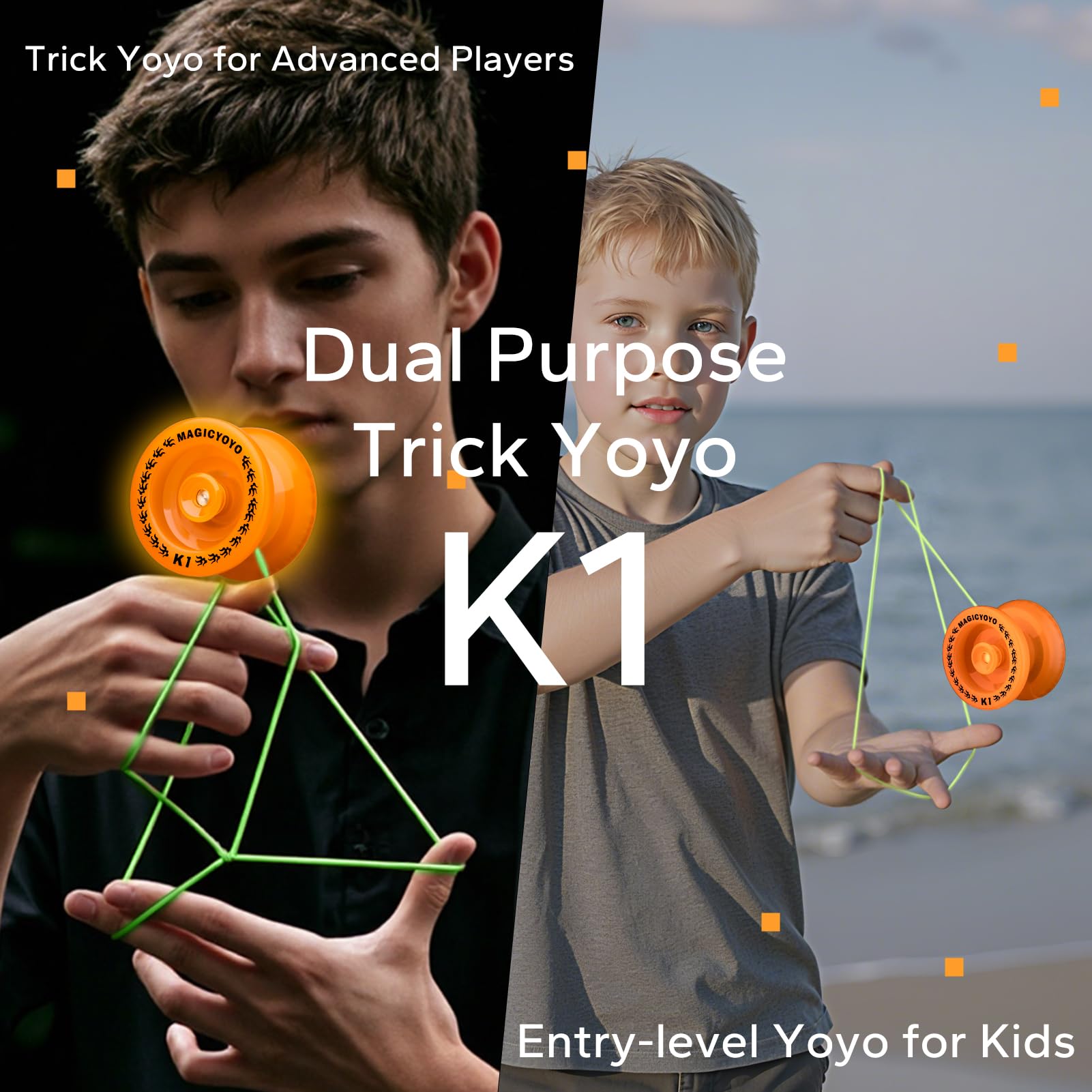 MAGICYOYO K1 Plus durable ABS plastic body supports long practice sessions.