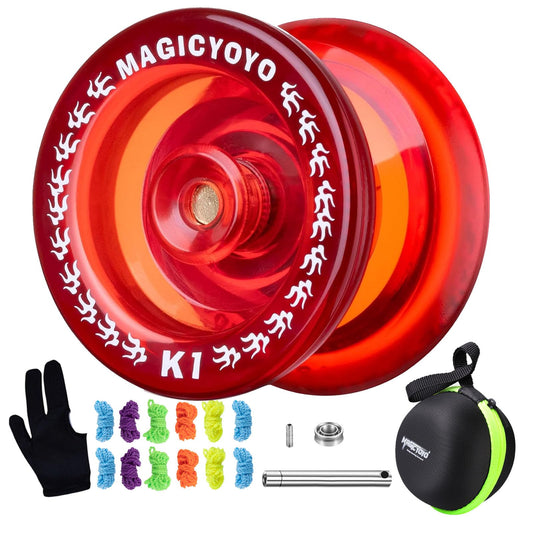 MAGICYOYO K1 red front view for beginner tug-return practice.