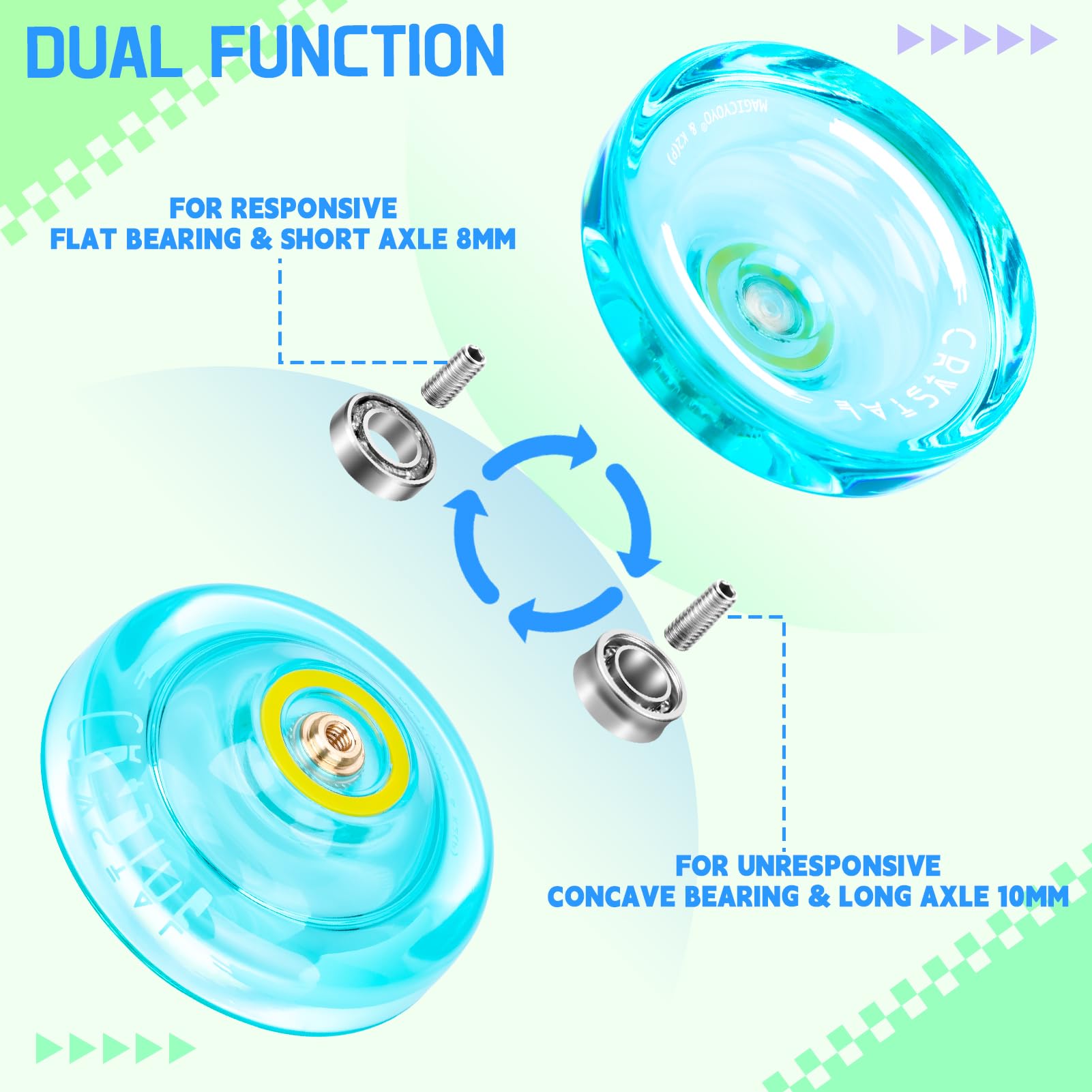 MAGICYOYO K2 Crystal accessories kit provides strings and tools for ongoing practice.