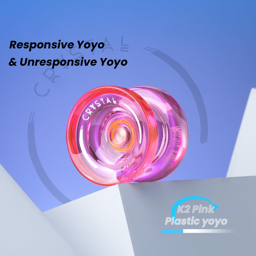 MAGICYOYO K2 Crystal Pink unresponsive bearing option illustrates upgrade path.