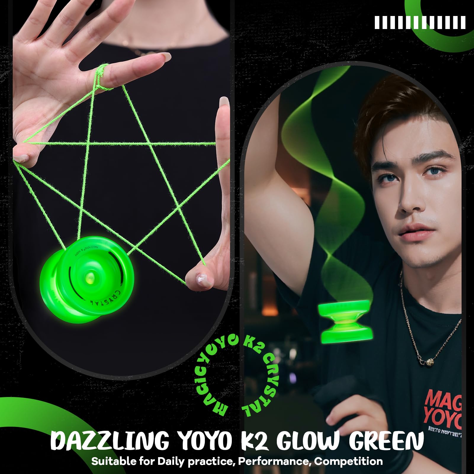 Magicyoyo K2 finger-spin top design supports precise tricks