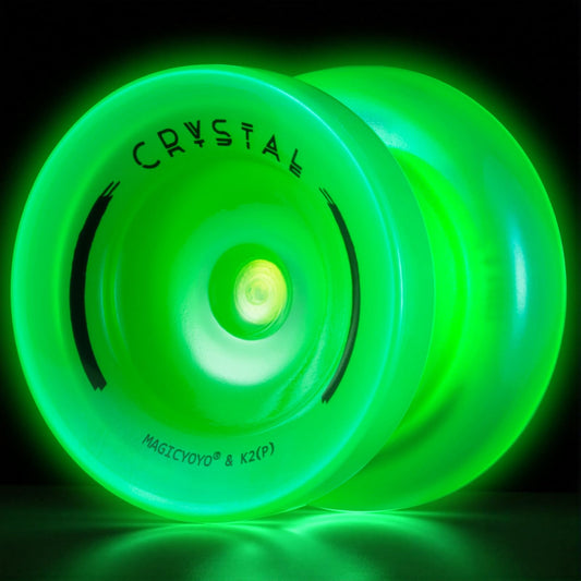 Magicyoyo K2 glow-green yo-yo glowing in the dark for night sessions