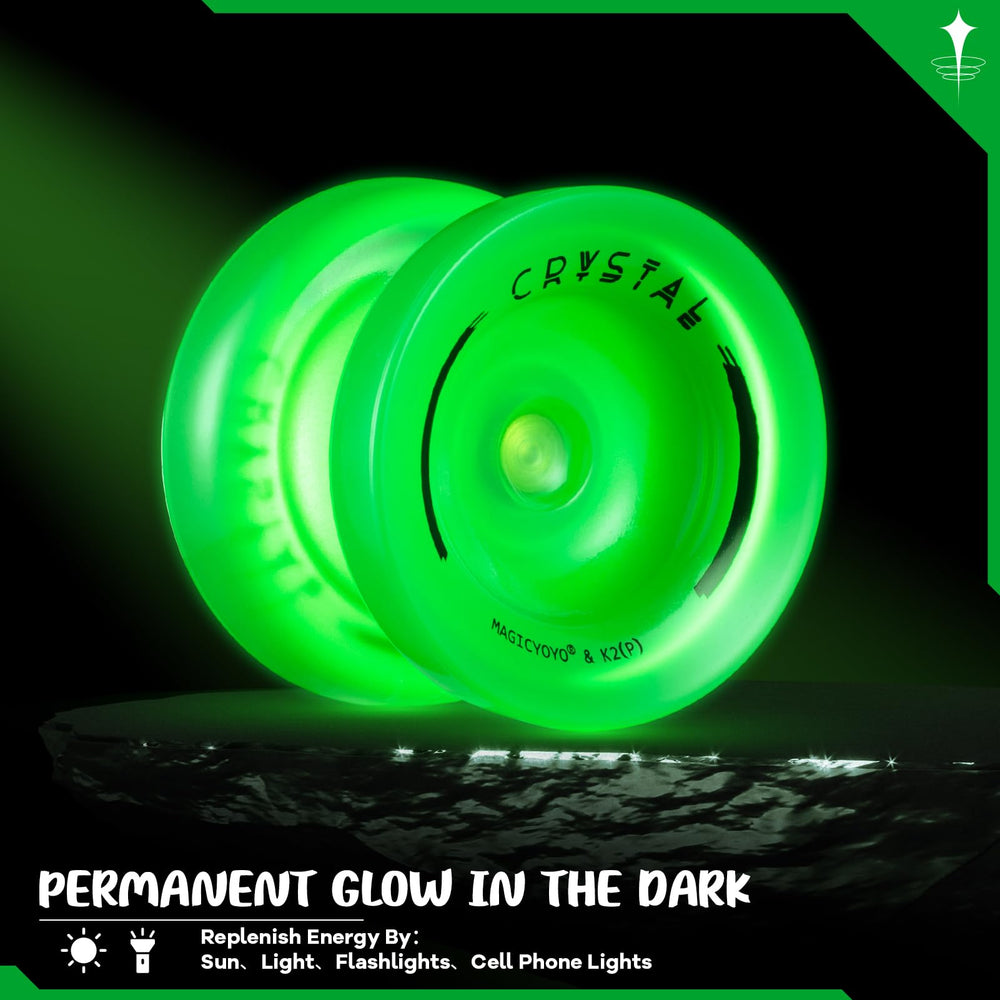 Magicyoyo K2 glow-green night show gift set features accessories