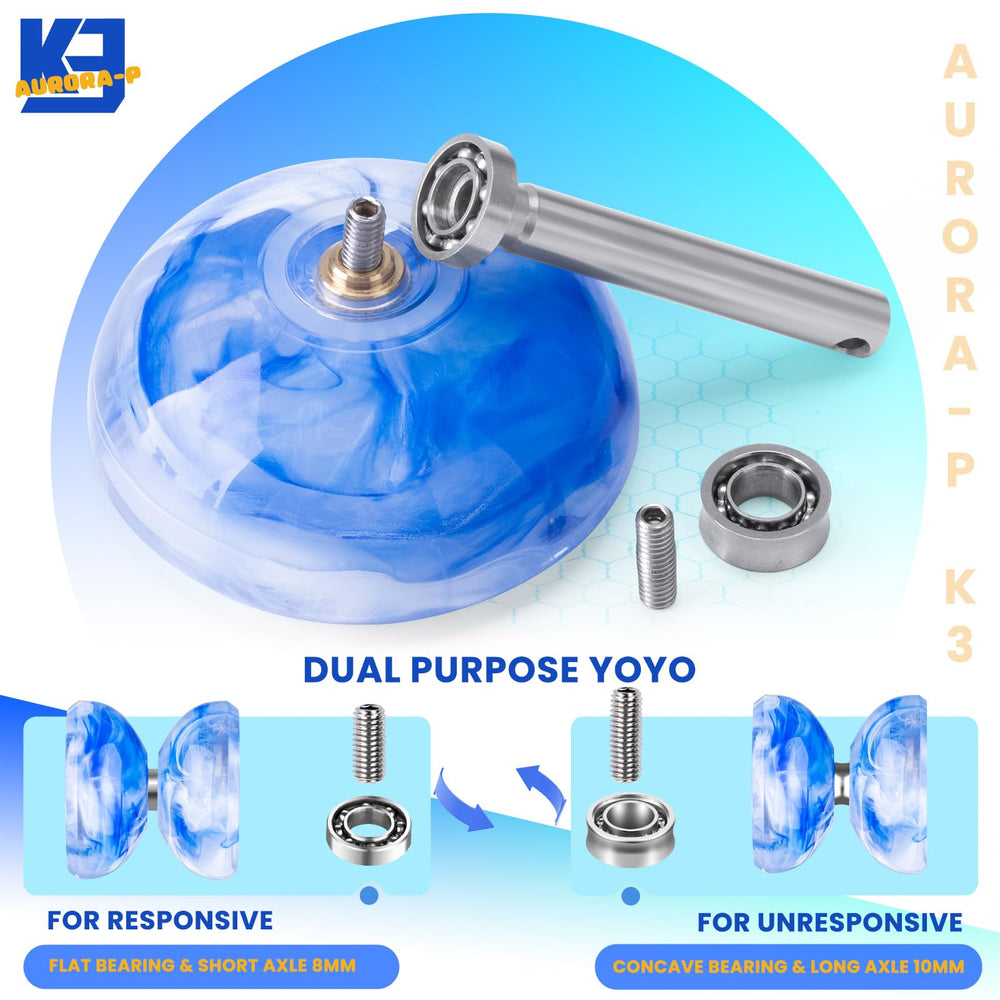 MagicYoyo K3 Aurora-P extra strings for extended practice sessions.