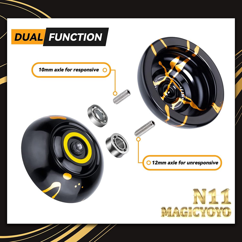 MAGICYOYO N11 detachable weight rings for weight tuning and speed control.