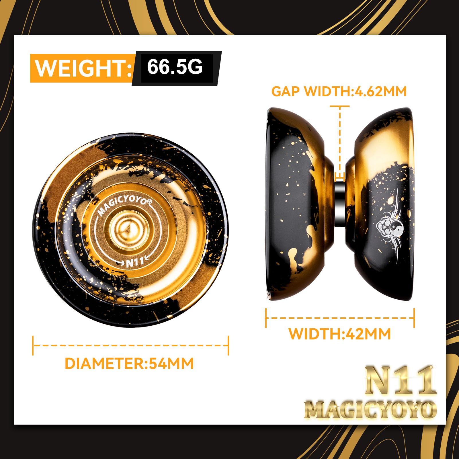 MAGICYOYO N11 detachable weight rings enable balance tuning