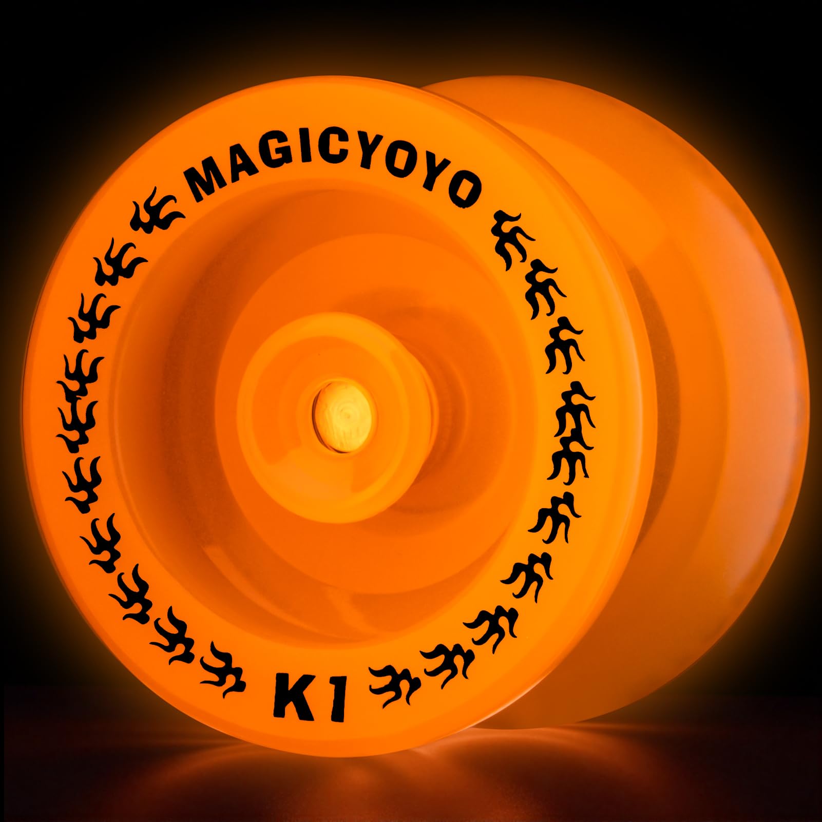 MAGICYOYO pack-two-yoyos-dark-blue-glow-orange highlighting value and color options