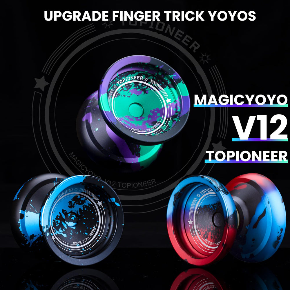 MAGICYOYO V12 finger-spin dimple close-up enabling smooth fingertip tricks
