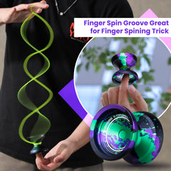 MAGICYOYO V12 hook finger-spin trick detail demonstrating advanced capability
