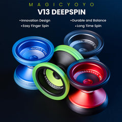 MagicYOYO V13 Deepspin PC outer rings improve balance and impact protection.