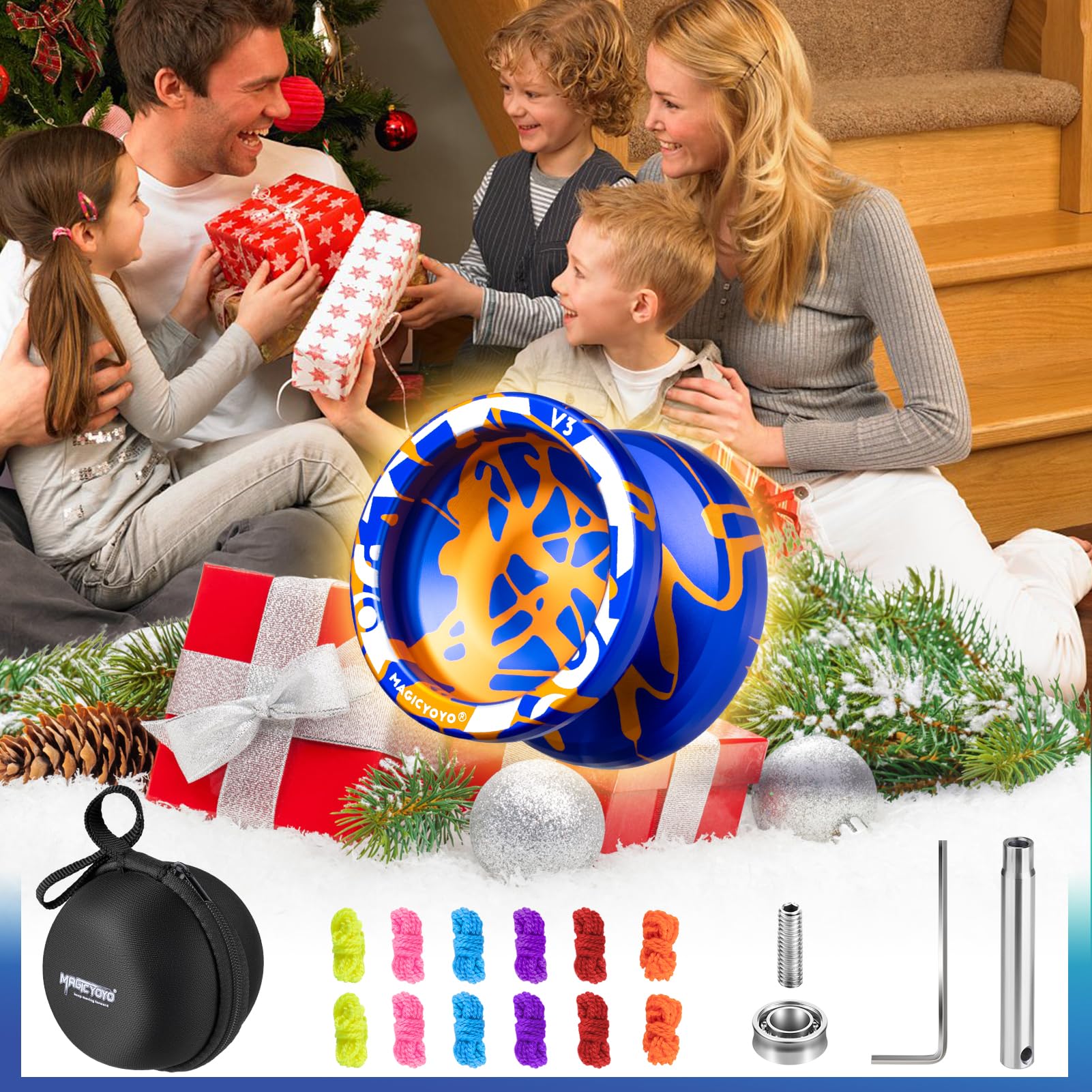 MAGICYOYO V3 case stores yo-yo and accessories neatly for travel.