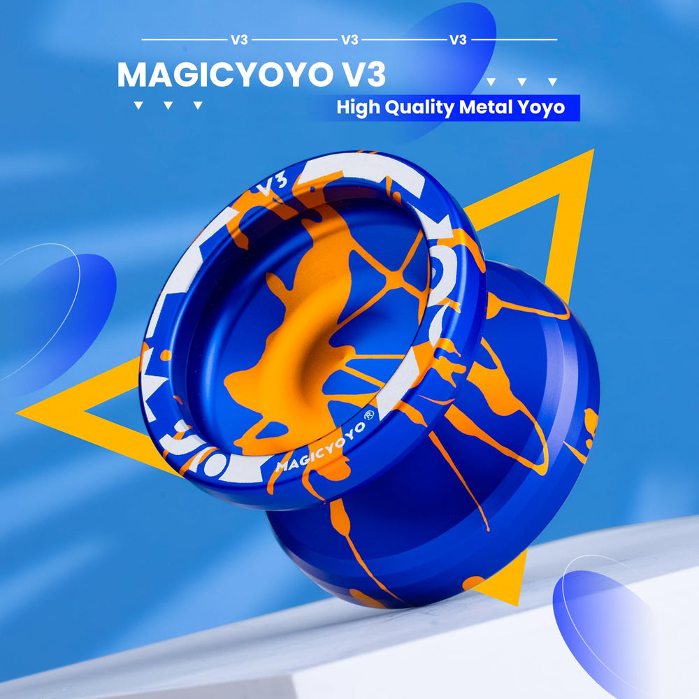 MAGICYOYO V3 metal body closeup highlights precision balance for smooth spins.