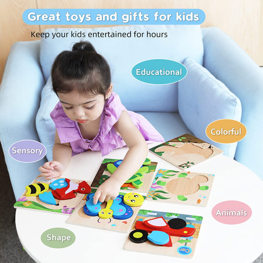 Magifire bee wooden puzzle supports hand-eye coordination during playtime.