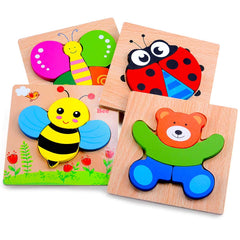 MAGIFIRE wooden puzzle butterfly enhances fine motor skills and color recognition.