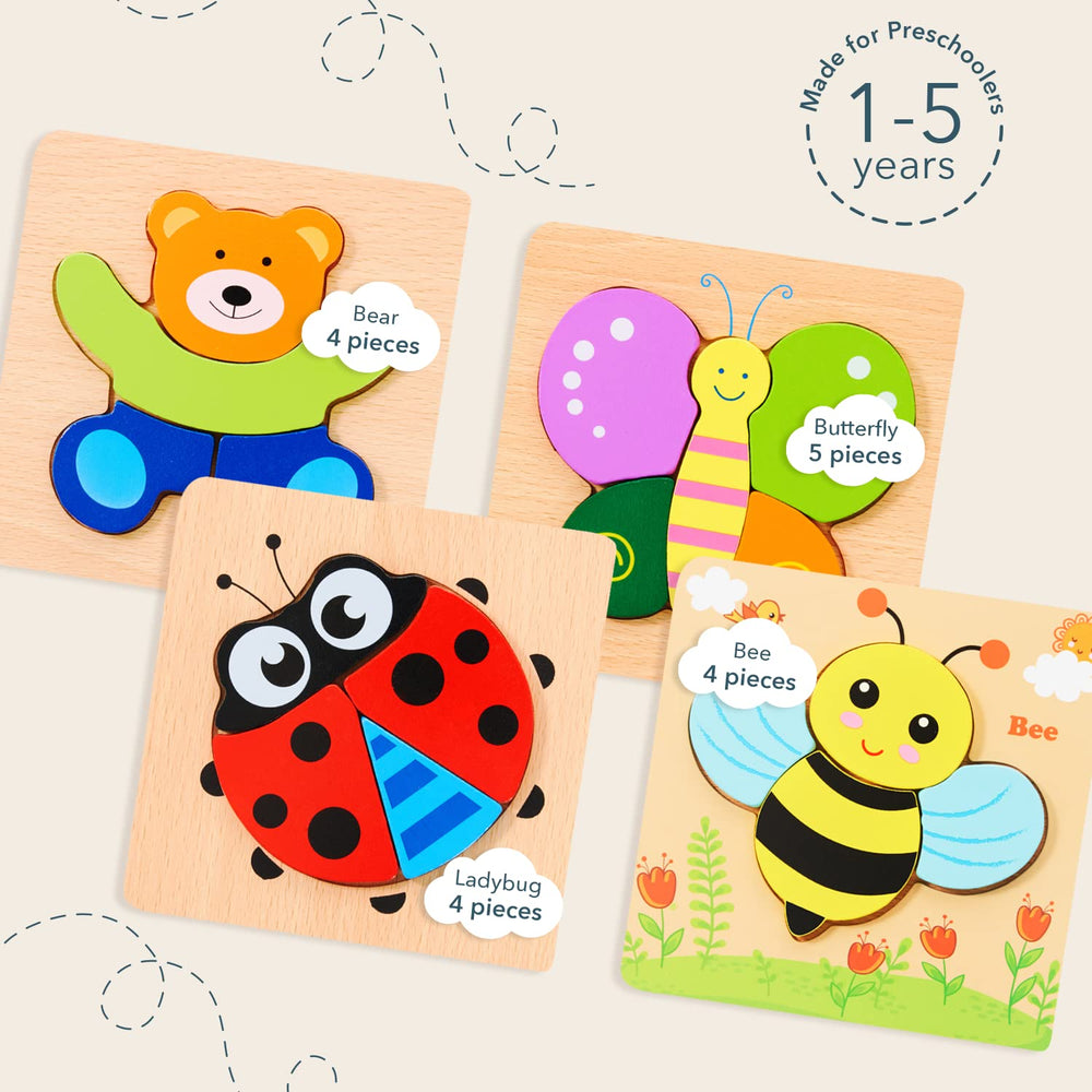 MAGIFIRE chunky-piece puzzles encourage dexterity for little hands.
